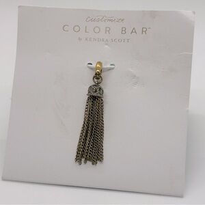 Kendra Scott Small Tassel Charm in Antique Gold
